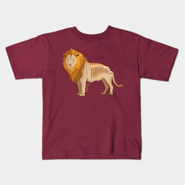 Loaf of Lion Kids T-Shirt by kascreativity